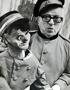 Sandy Powell and ventriloquist dummy