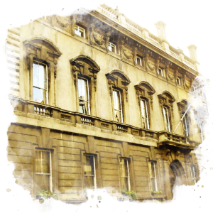 garrick club - waercolor sketch